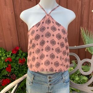 Blush crop top